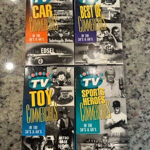 Classic TV Commercials Collection Set of 4 VHS